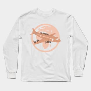 To travel is to live on plane Long Sleeve T-Shirt